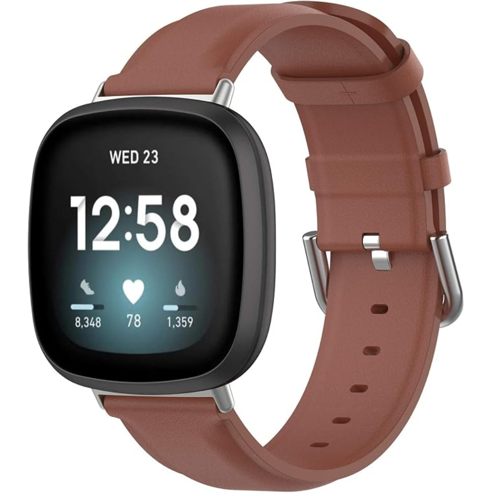 Leather Band for Fitbit Versa 4