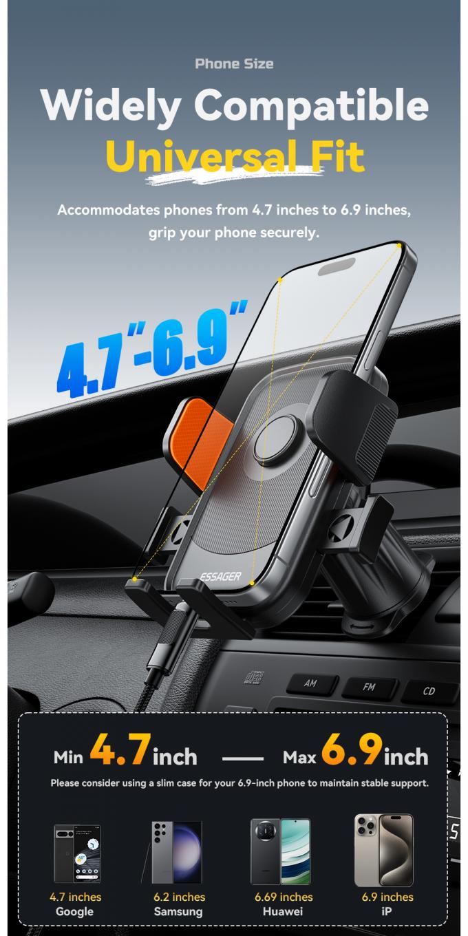 Car Air Vent Mobile Phone Holder Quick Clamp - Essager