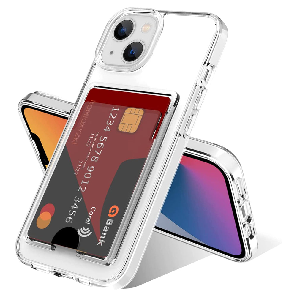 Clear Wallet Card Case for iPhone 13