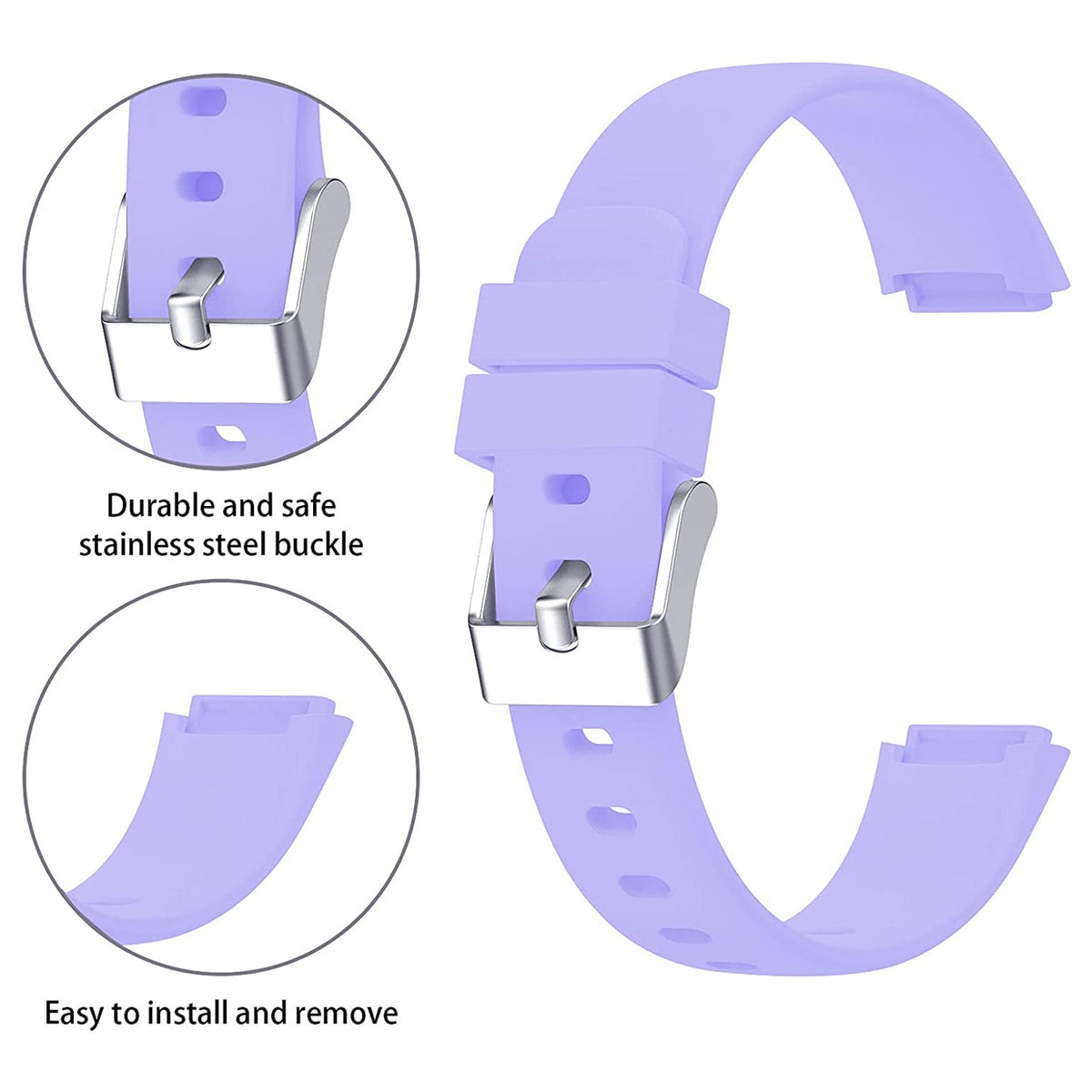 Rubber Strap for Fitbit Luxe
