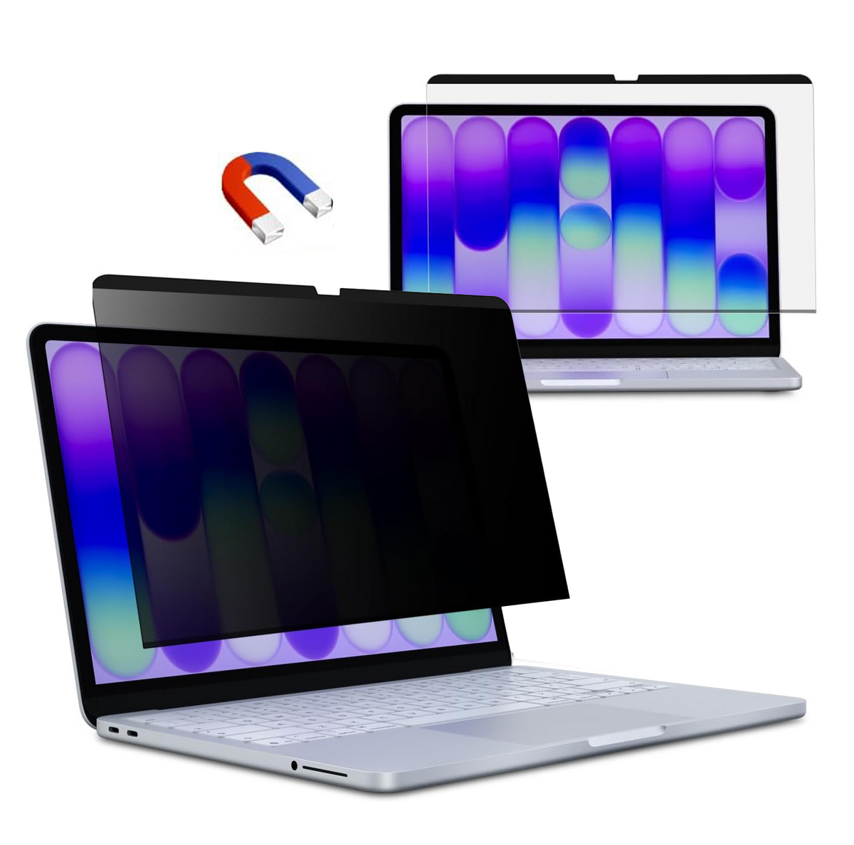Magnetic Detachable Privacy Screen Protector for MacBook Air 15.3" M2/M3/M4/M5