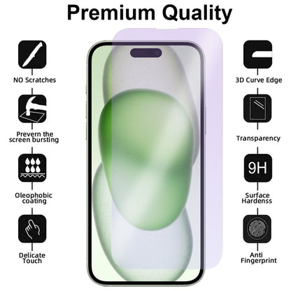 Blue Light Glass Screen Protector for iPhone 15 Plus