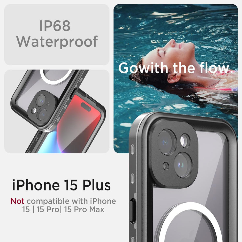 Redpepper Waterproof Magsafe Case for iPhone 15 Plus