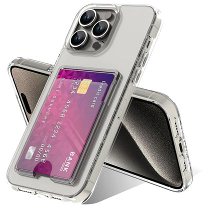 Clear Wallet Card Case for iPhone 15 Pro Max
