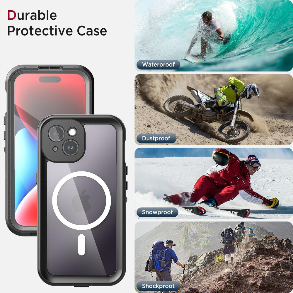 Redpepper Waterproof Magsafe Case for iPhone 15 Plus