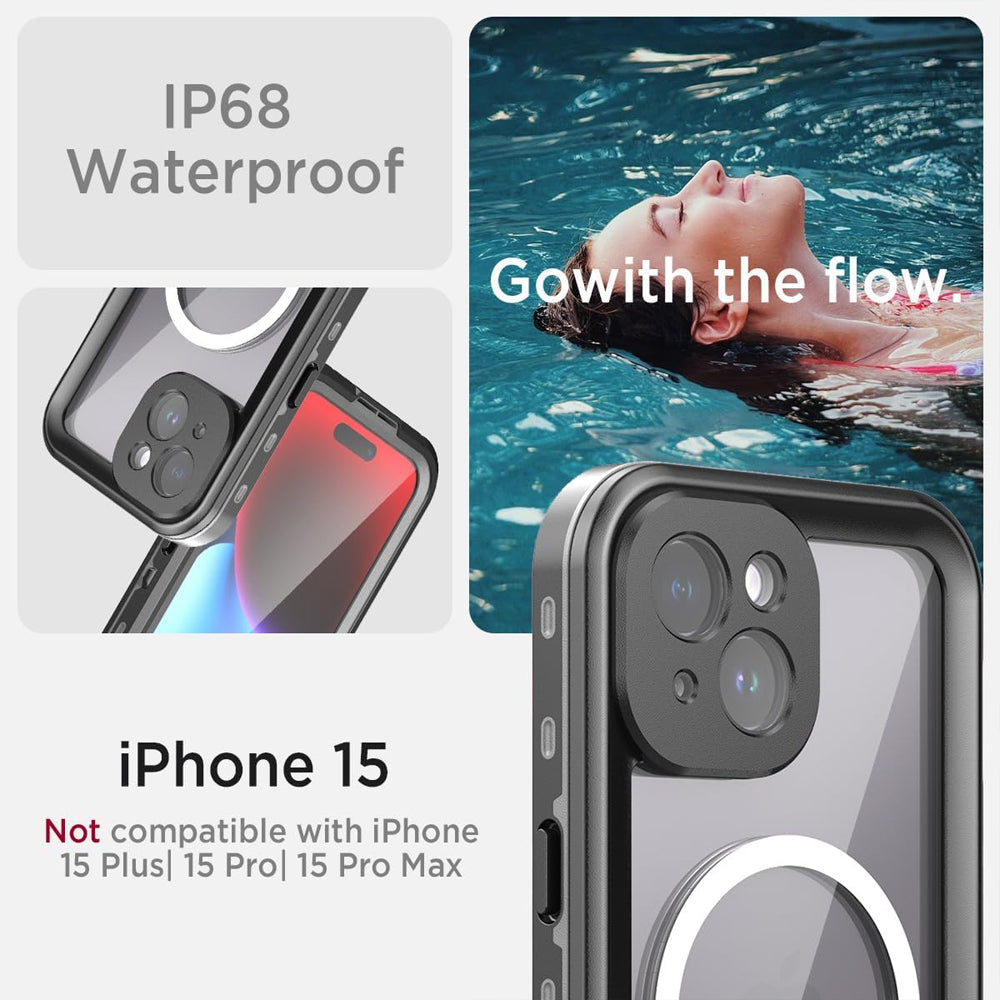Redpepper Waterproof Magsafe Case for iPhone 15