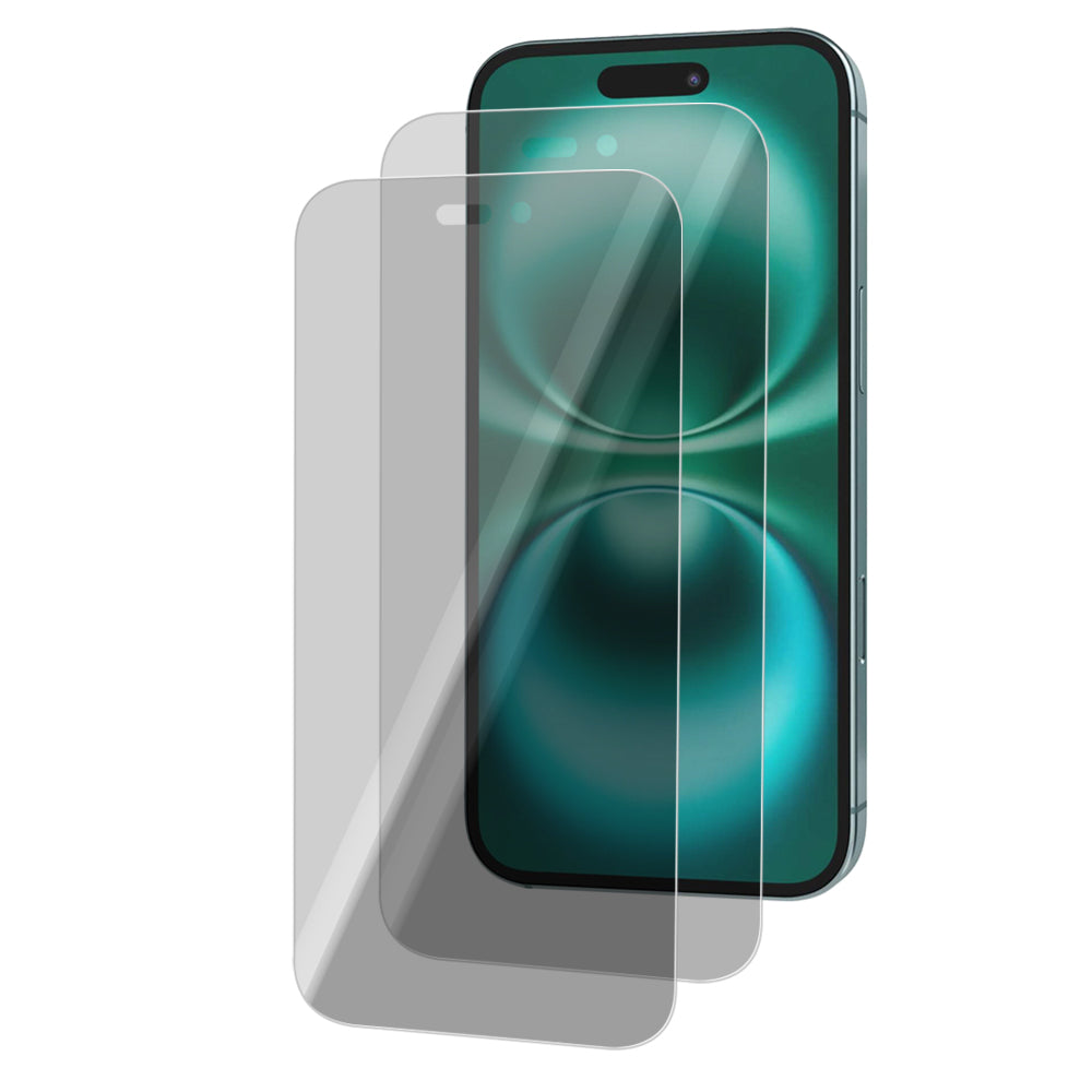 iPhone 16 Plus Tempered Glass Screen Protector [2-Pack] with Easy Alignment Frame – Privacy, Premium by SwiftShield