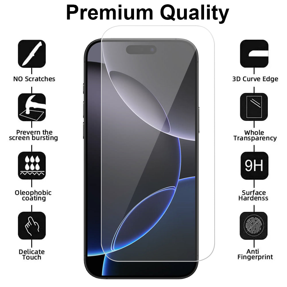 Glass Screen Protector for iPhone 16 Pro Max