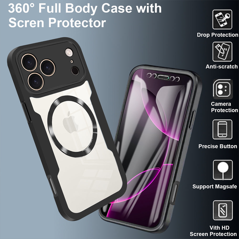 360 Thin Magsafe Compatible case for iPhone 17 Pro Max