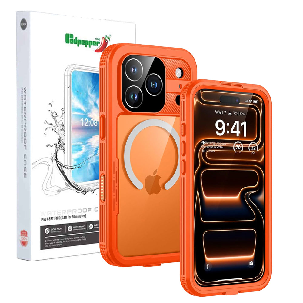 Redpepper Neon Waterproof Magsafe Compatible Case for iPhone 17 Pro