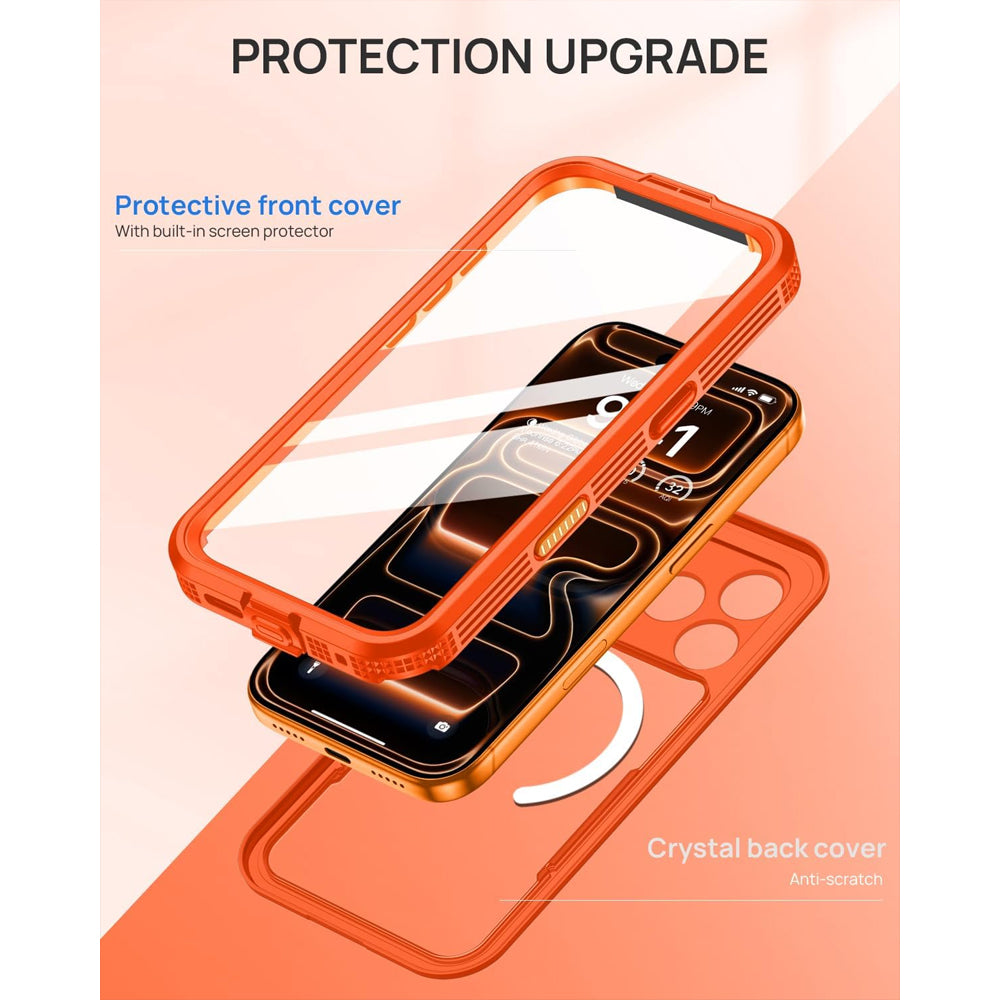 Redpepper Neon Waterproof Magsafe Compatible Case for iPhone 17 Pro