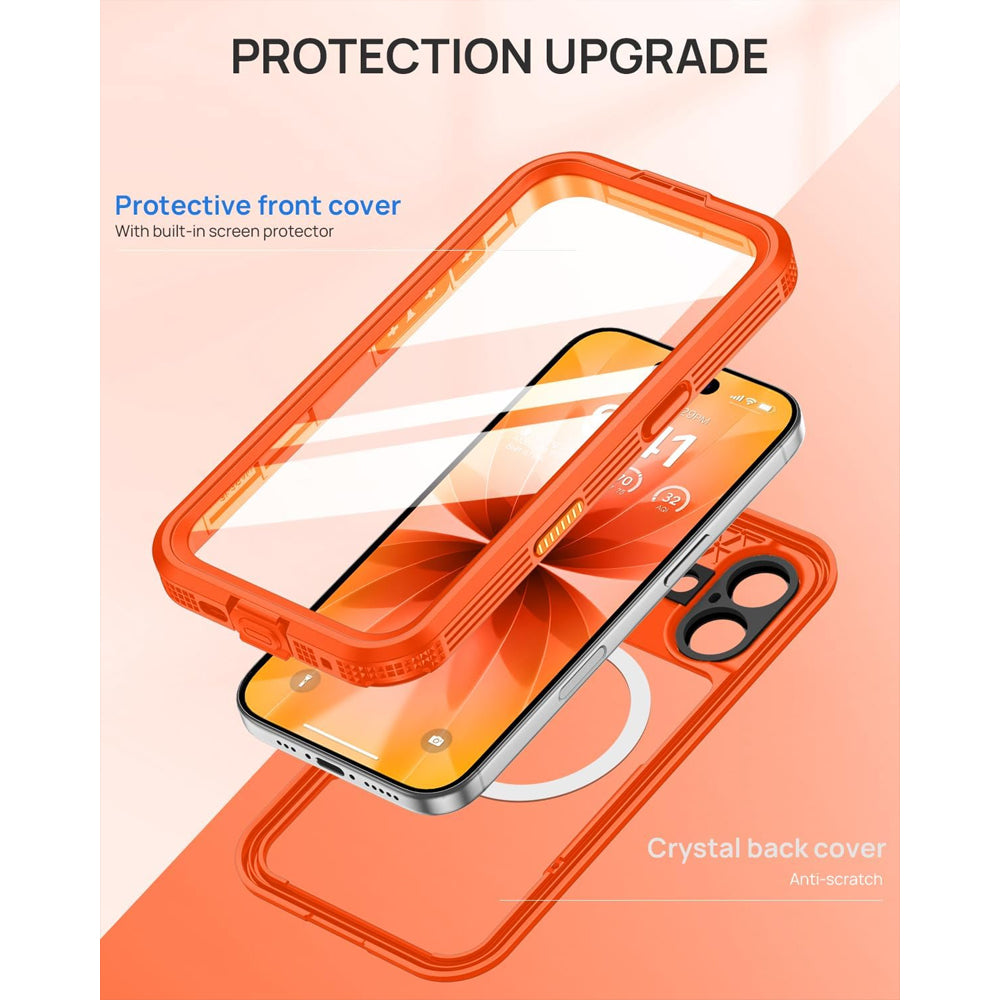 Redpepper Neon Waterproof Magsafe Compatible Case for iPhone 17