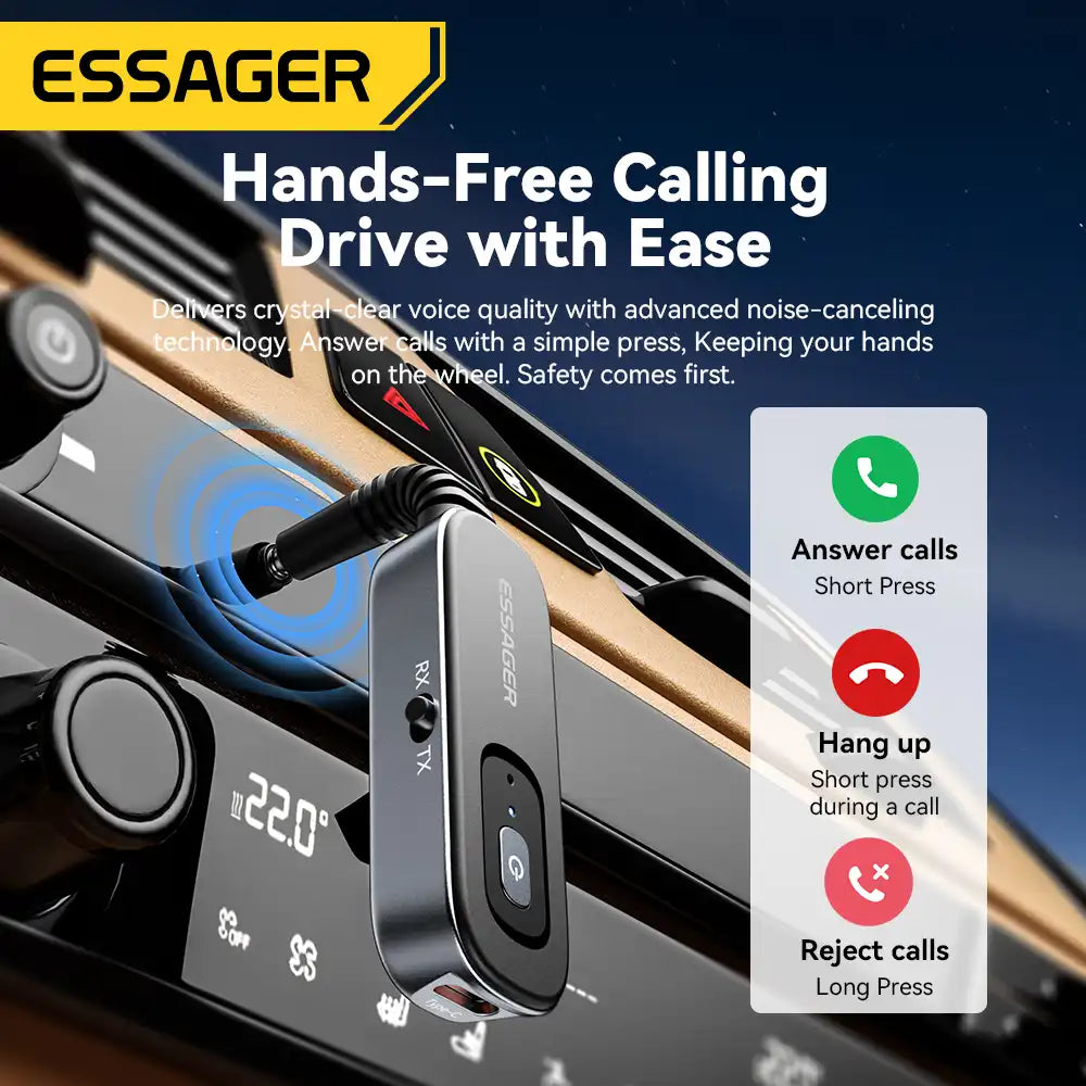 Bluetooth Airplane Headphone Transmitter - Essager