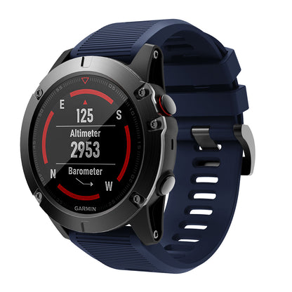 QuickFit Compatible 26mm Rubber Strap for Garmin Fenix 3