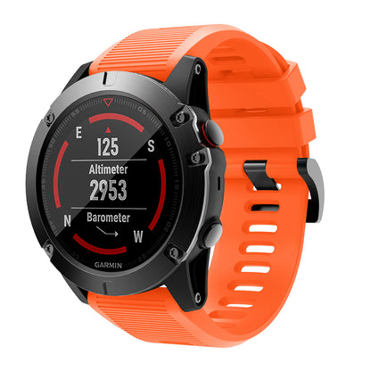 QuickFit Compatible 26mm Rubber Strap for Garmin Fenix 3