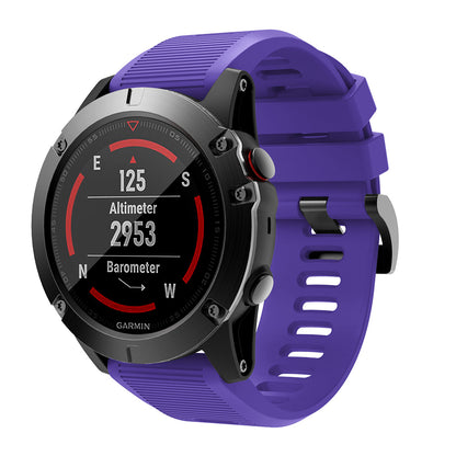 QuickFit Compatible 26mm Rubber Strap for Garmin Fenix 3