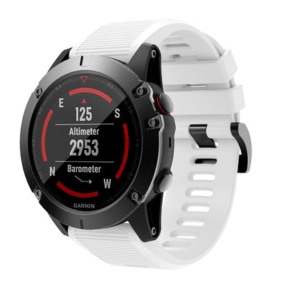 QuickFit Compatible 26mm Rubber Strap for Garmin Fenix 3