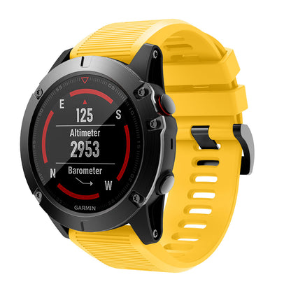 QuickFit Compatible 26mm Rubber Strap for Garmin Fenix 3