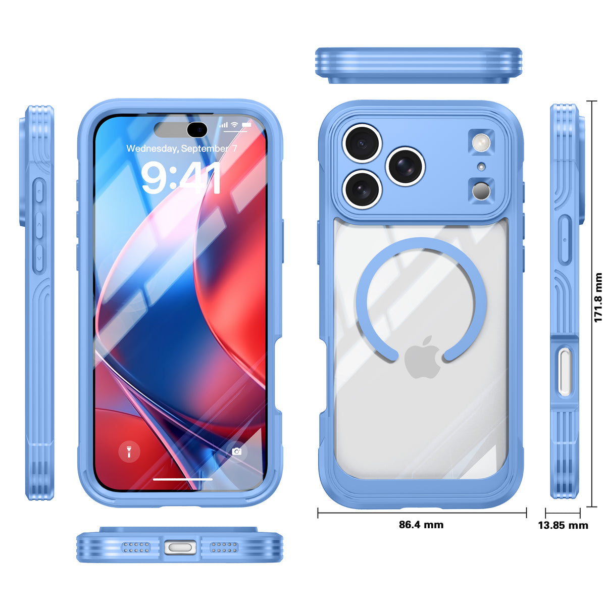 Heavy Duty 360 Magsafe Compatible Case for iPhone 18 Pro Max- SwiftShield