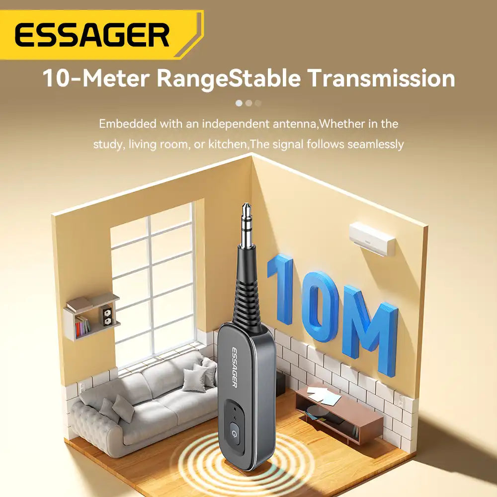 Bluetooth Airplane Headphone Transmitter - Essager
