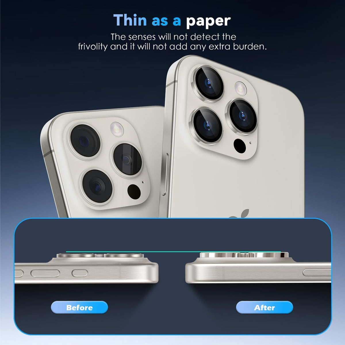 Camera Lens Protector Alloy Frame for iPhone 16 Pro