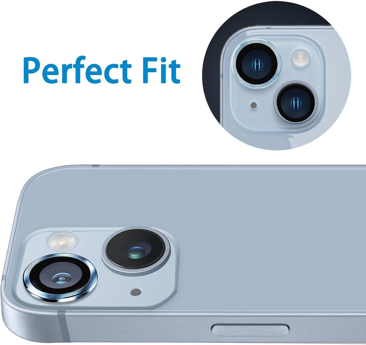 Camera Lens Protector Alloy Frame for iPhone 14 Plus