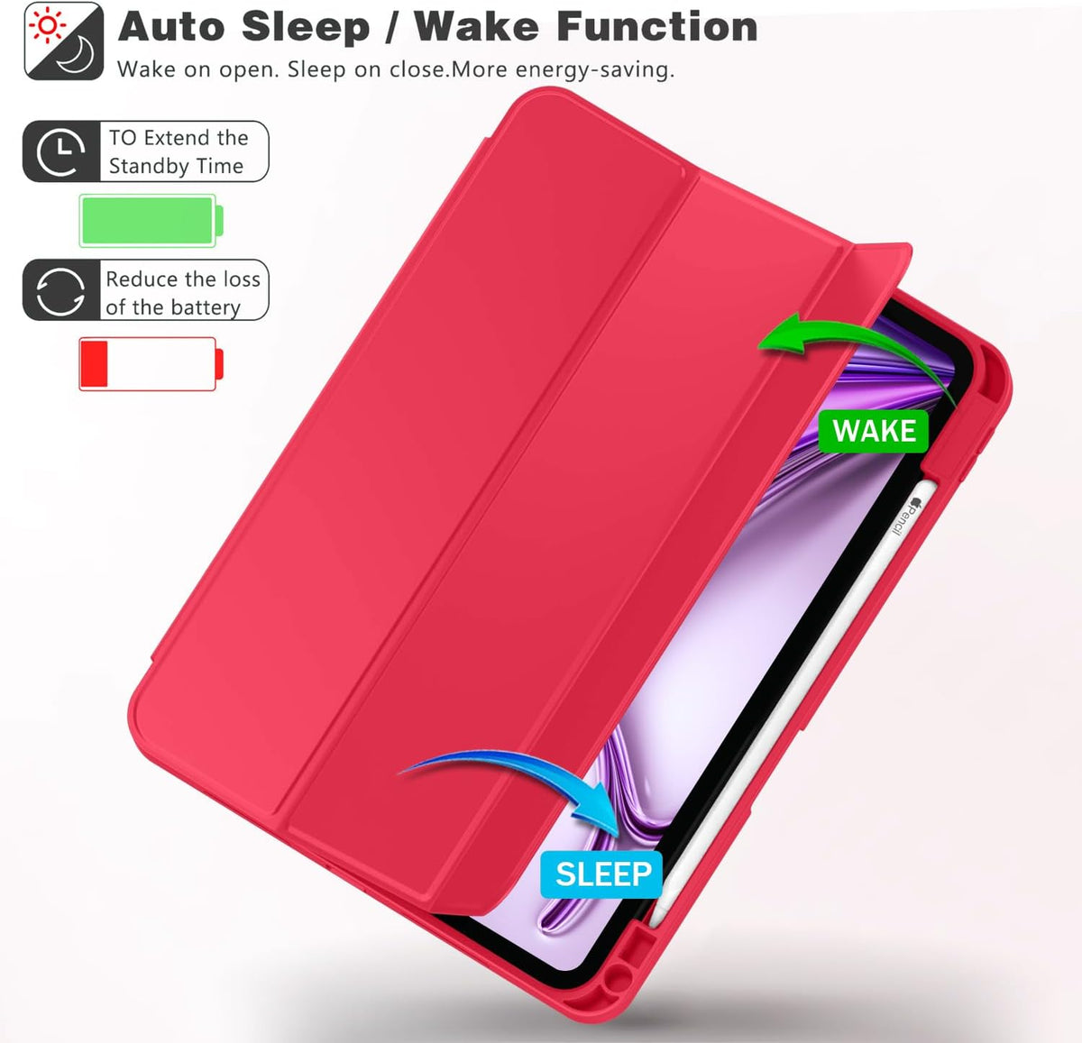 Smart Cover Pencil Case for iPad Pro 11" M5 (2026)