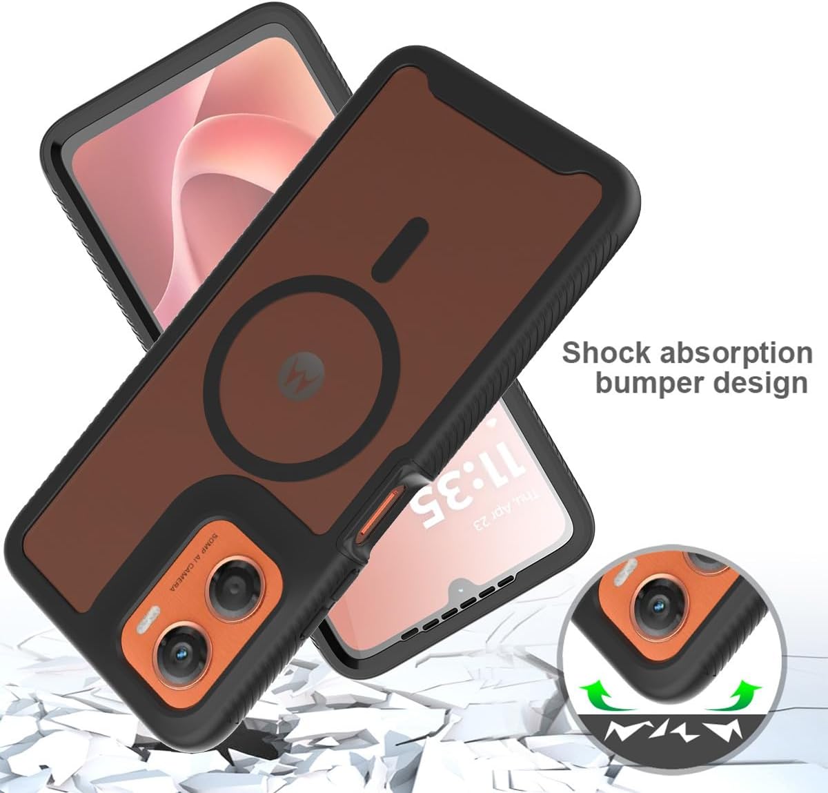360 Magsafe Compatible Protection Case for Motorola Moto G06