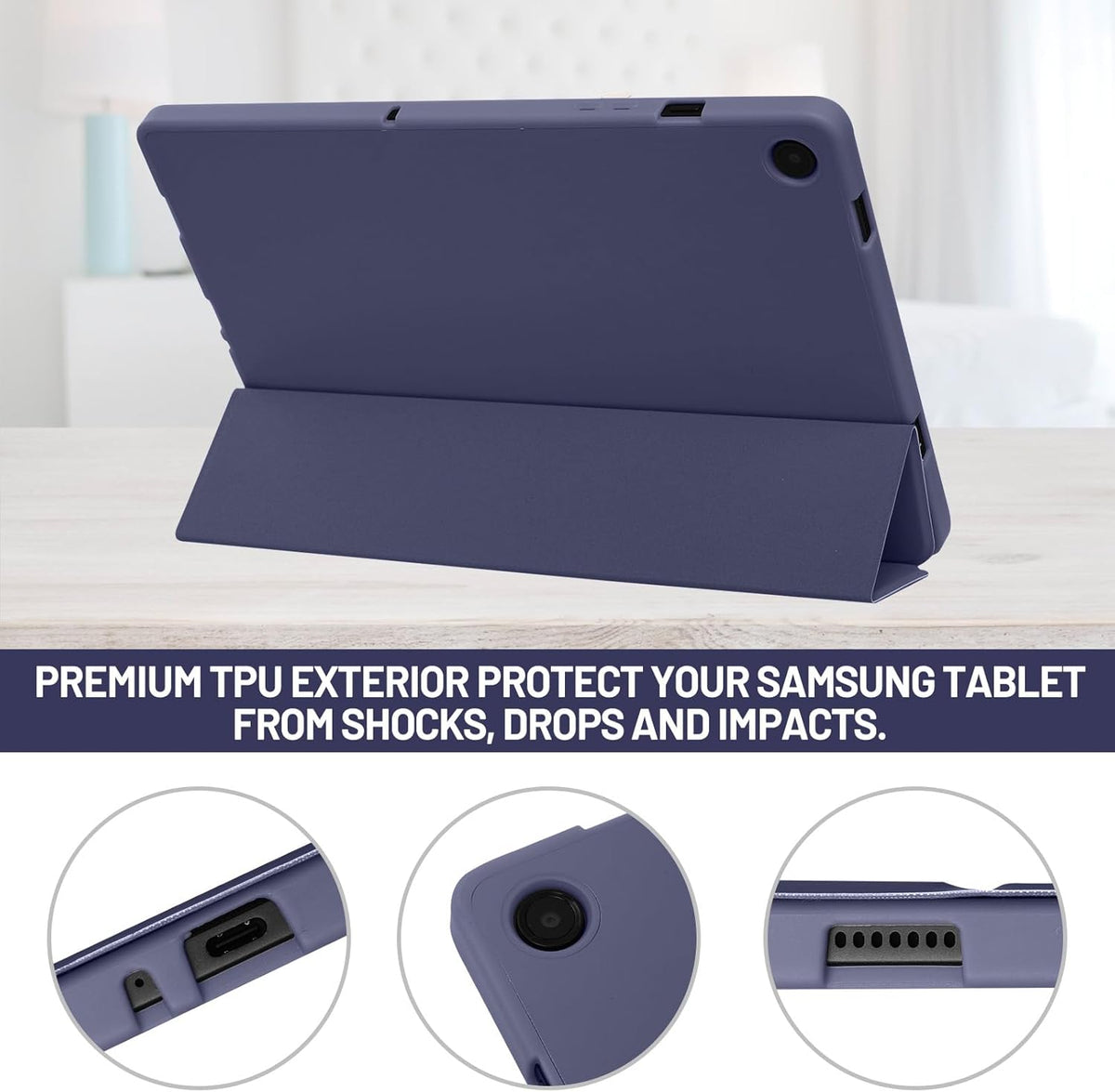 Slim Flip Case Cover for Samsung Galaxy Tab A9 (8.7")