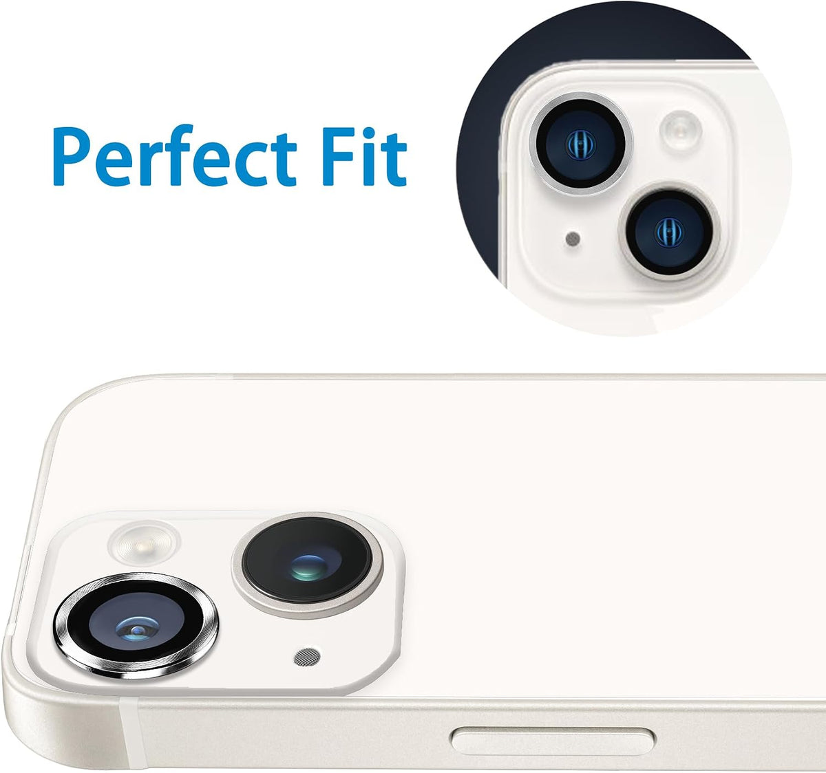 Camera Lens Protector Alloy Frame for iPhone 14 Plus