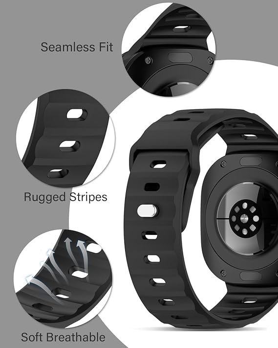 Rubber Sports Strap for Samsung Galaxy Watch Ultra 2