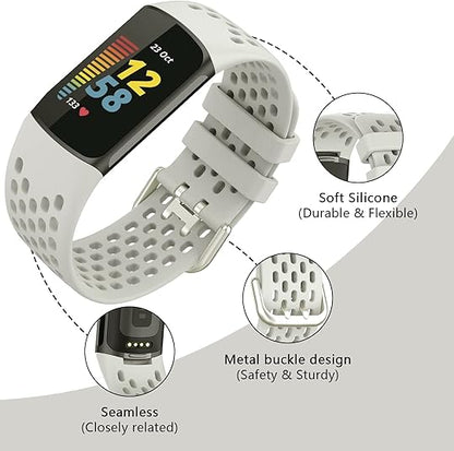 Sports Rubber Sports Strap for Fitbit Charge 6
