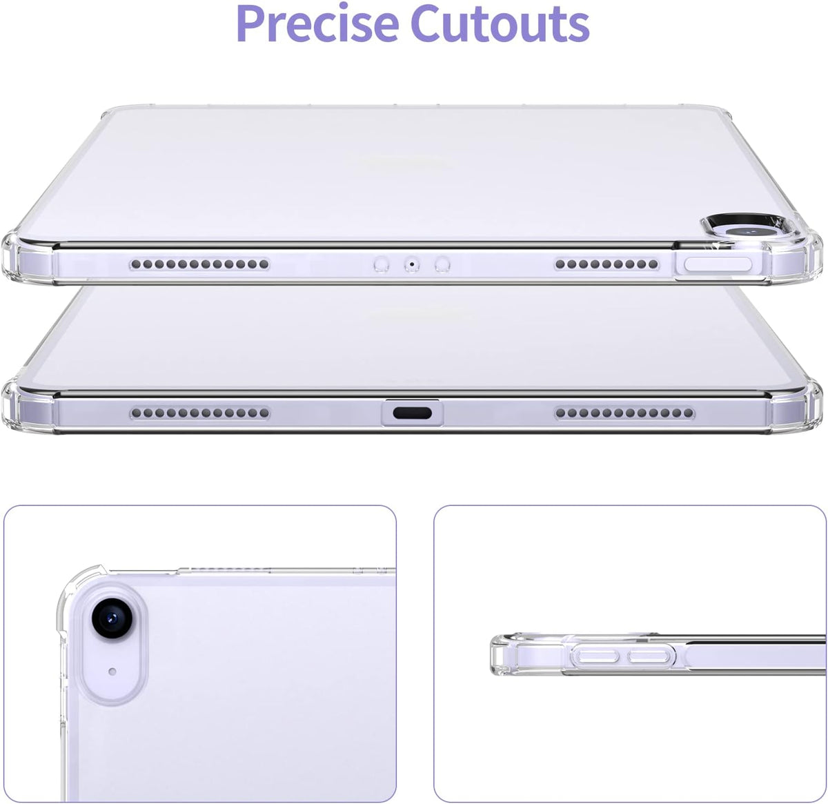 Clear Bumper Gel Case for iPad Air 11" M3 (2025)