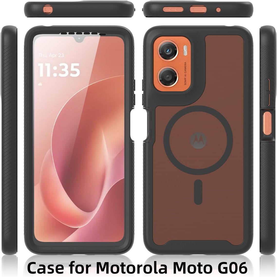 360 Magsafe Compatible Protection Case for Motorola Moto G06