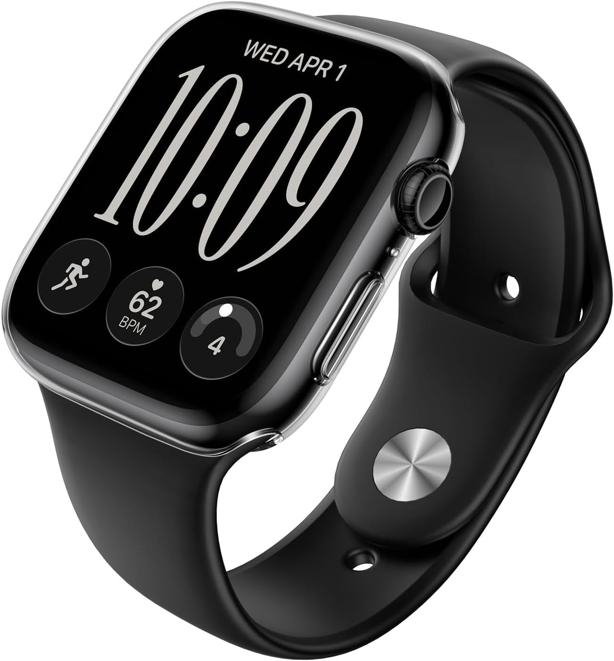 TPU Clear Case Screen Protector for Apple Watch Series 12 (46mm)