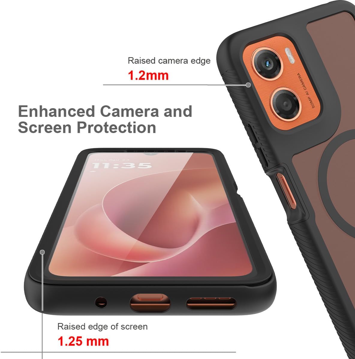 360 Magsafe Compatible Protection Case for Motorola Moto G06