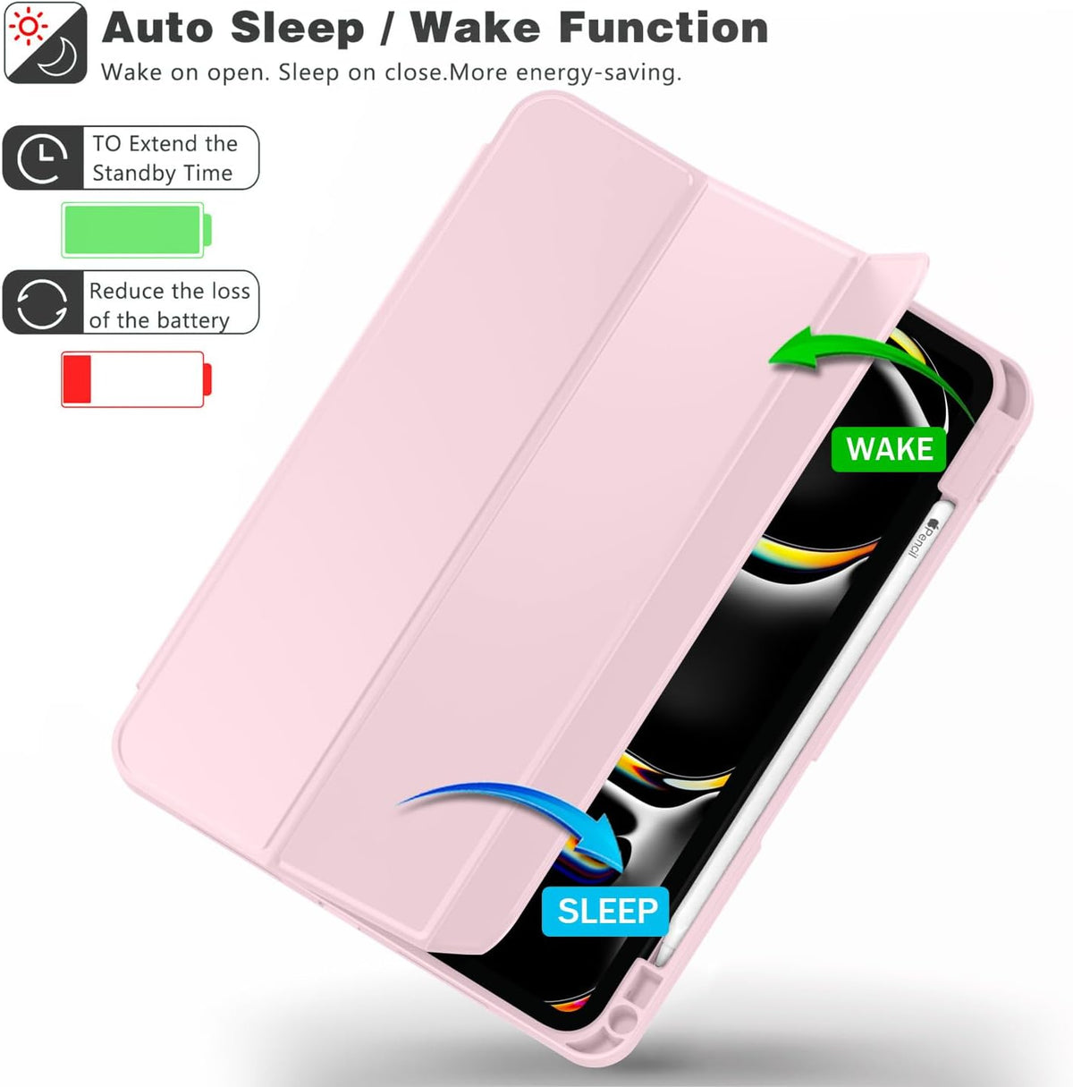 Smart Cover Pencil Case for iPad Pro 11" M5 (2026)