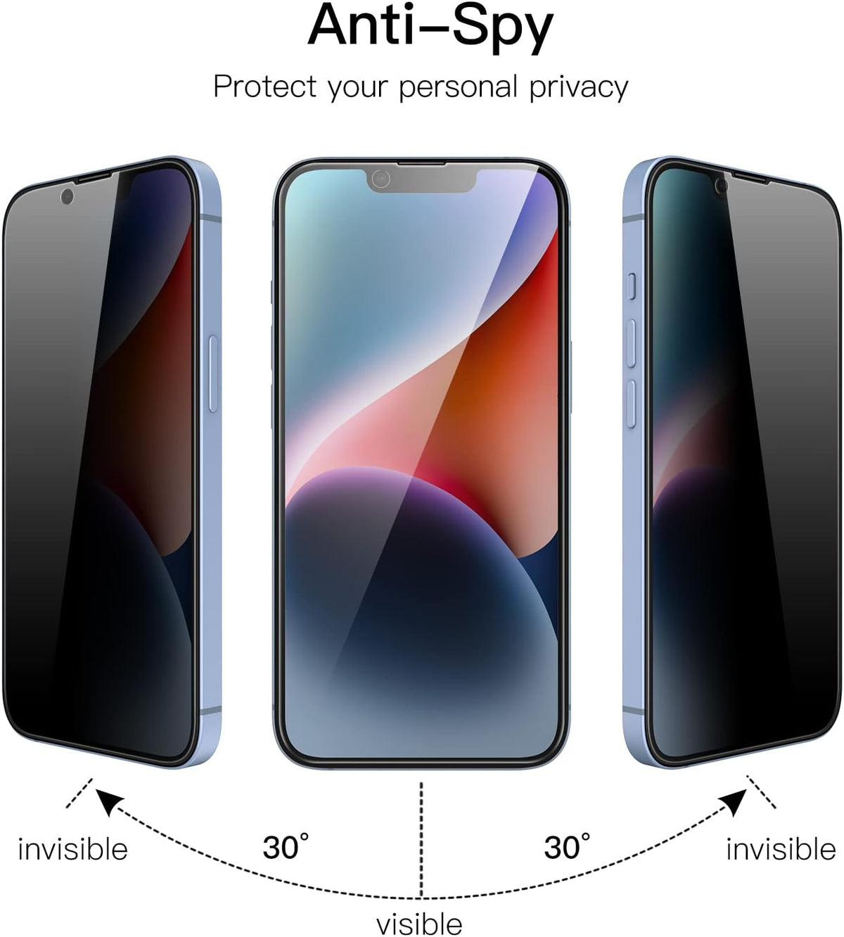 iPhone 17 Pro Max Tempered Glass Screen Protector [2-Pack] with Easy Alignment Frame – Privacy, Premium by SwiftShield