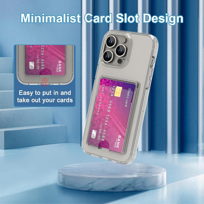 Clear Wallet Card Case for iPhone 17 Pro