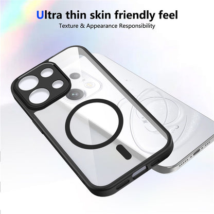 Magsafe Compatible Transparent Clear Case for Oppo Reno 16 F 5G