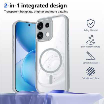 Magsafe Compatible Transparent Clear Case for Oppo Reno 16 F 5G