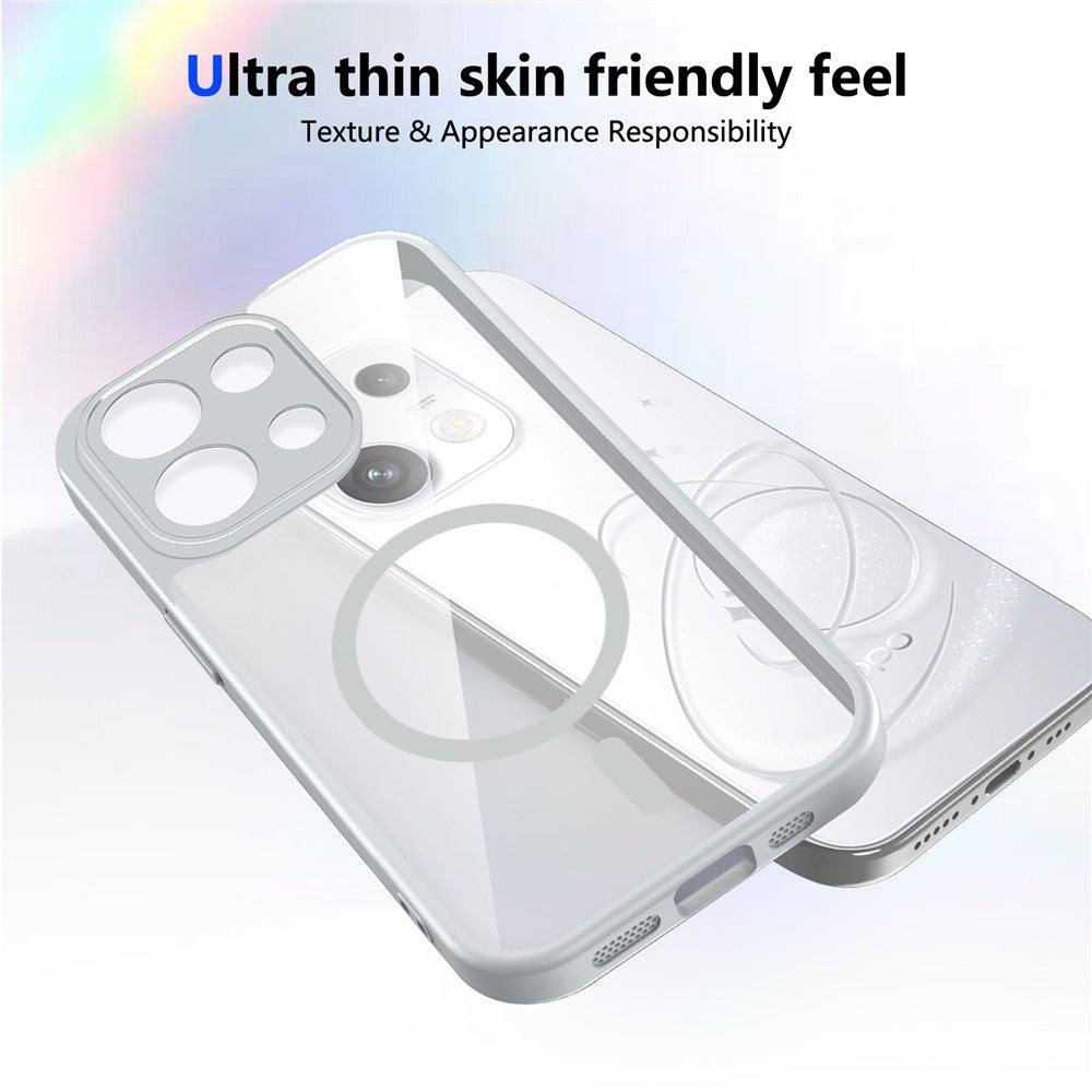 Magsafe Compatible Transparent Clear Case for Oppo Reno 16 F 5G