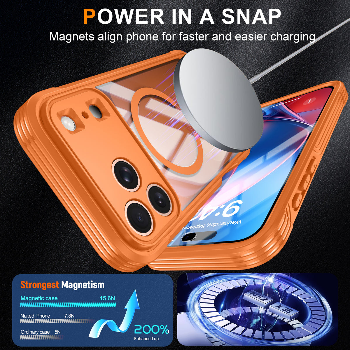 Heavy Duty 360 Magsafe Compatible Case for iPhone 18 Pro Max- SwiftShield