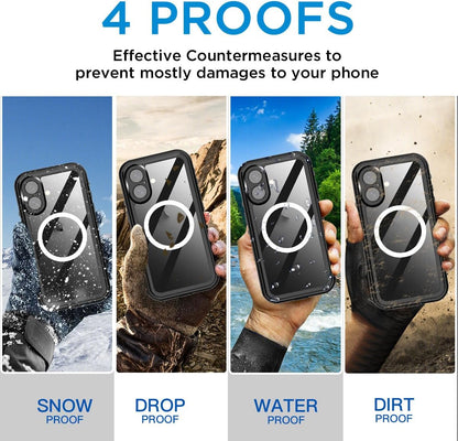 iPhone 16 Plus Magsafe Waterproof case Shockproof cover