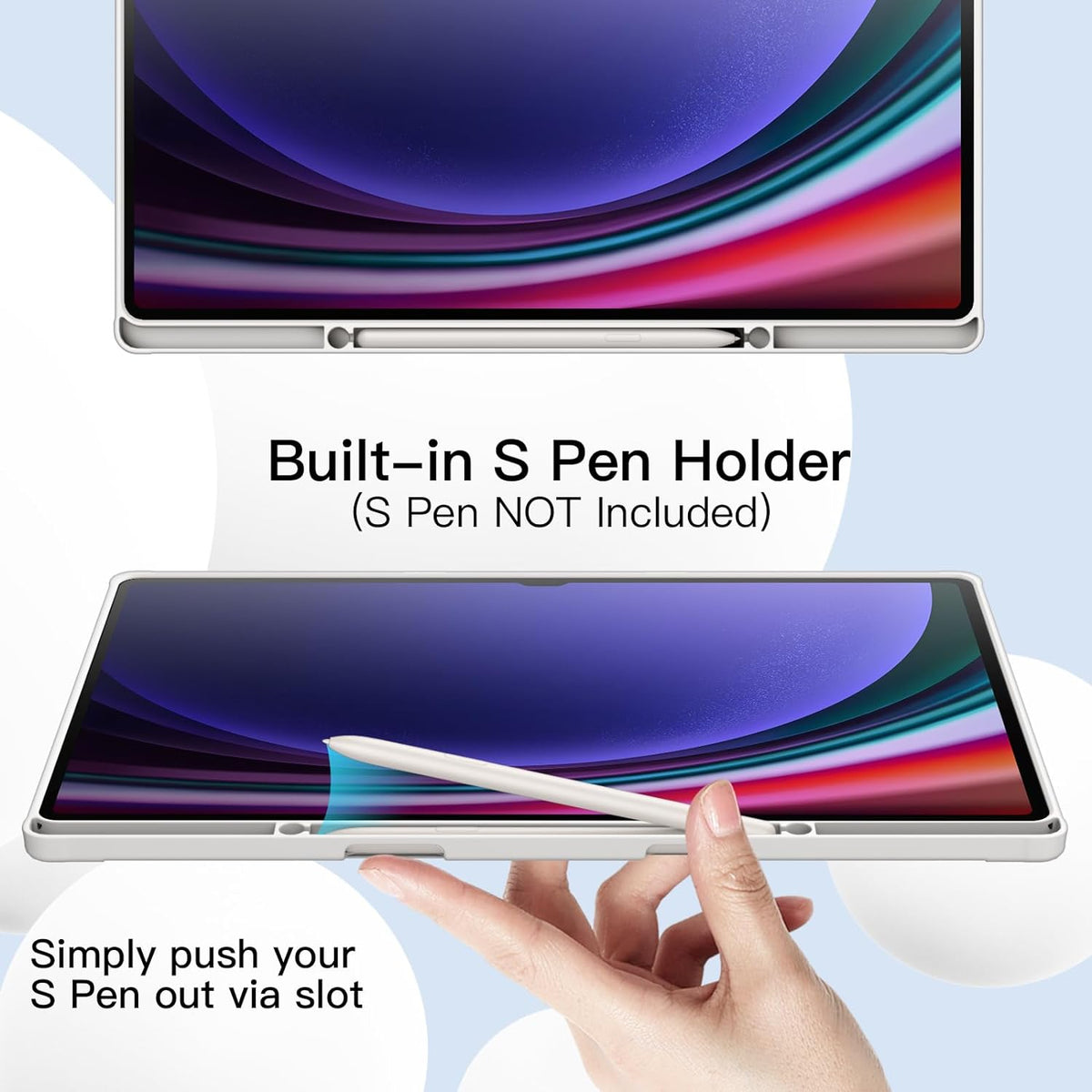 Slim Flip Pencil Case Cover for Samsung Galaxy Tab S11 Ultra