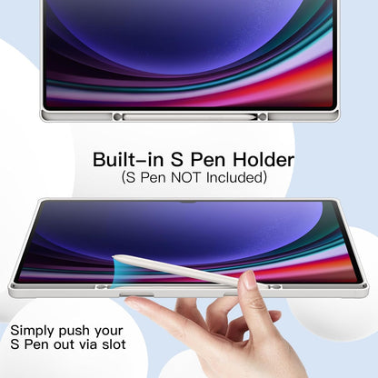 Slim Flip Pen Holder Case Cover for Samsung Galaxy Tab S9 Plus