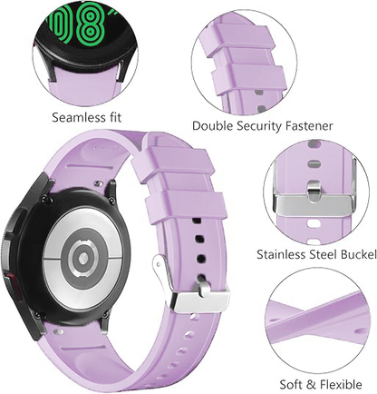 Classic No Gap Rubber Strap for Samsung Galaxy Watch FE