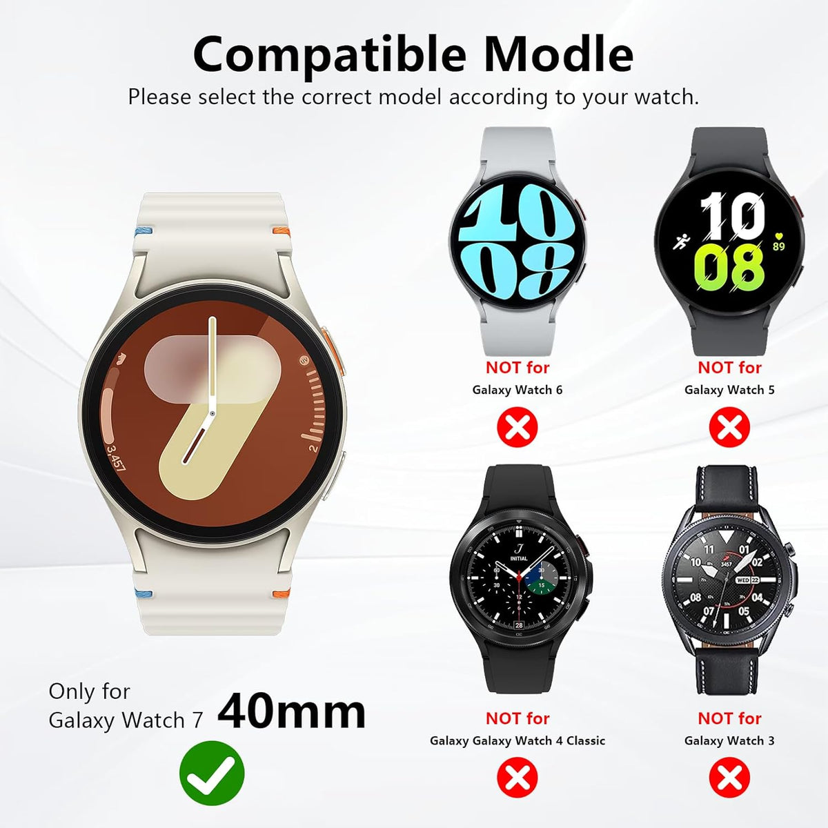 Case for Samsung Galaxy Watch 7 (40mm)