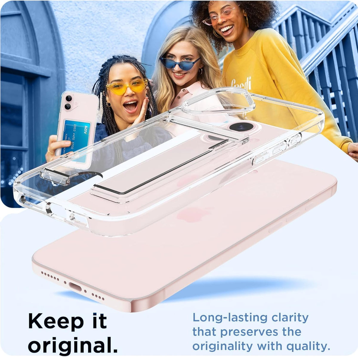 Clear Card Case for iPhone 17