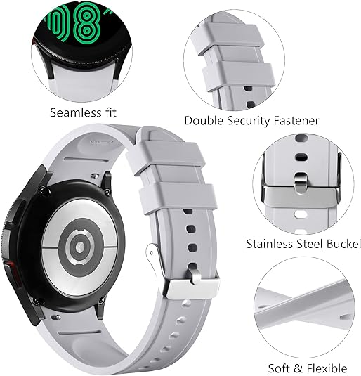 Classic No Gap Rubber Strap for Samsung Galaxy Watch FE
